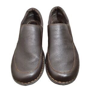 BOC Born Concept Women's 8.5M Brown Leather Slip On Loafers C09423 CIG13 Comfort
